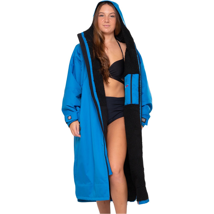 2024 Dryrobe Advance Long Sleeve Changing Robe V3 DR104 - Cobalt Blue / Black